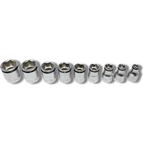 Picture of 3/8 Sq. Dr. Nut-Grip, SAE, Socket Set - 9 pieces