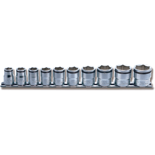 Picture of 3/8 Sq. Dr. Socket set  10mm-22mm Nut Grip 250mm  10 pieces