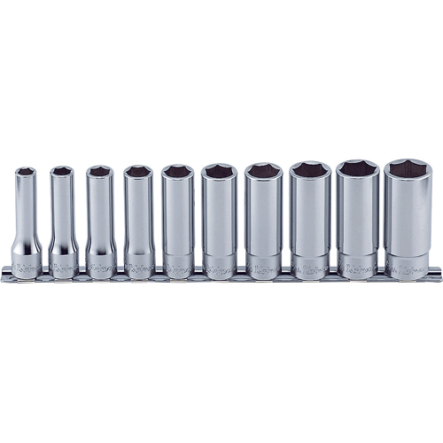 Picture of 1/2 Sq. Dr. Socket set  3/8-15/16 6 point 300mm  10 pieces