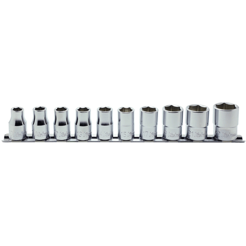 Picture of 1/2 Sq. Dr. Socket Set  10-22mm 12 point 300mm  10 pieces