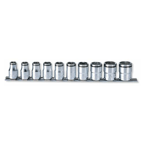 Picture of 1/2 Sq. Dr. Socket set  10-22mm Nut Grip 300mm  10 pieces