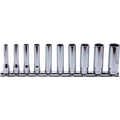 Picture of 1/4 Sq. Dr. Socket set  3/16-9/16 12 point 150mm Aerospace 10 pieces