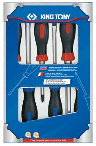 Picture of 6 Pc. Heavy Duty Screwdriver Set with Color Box