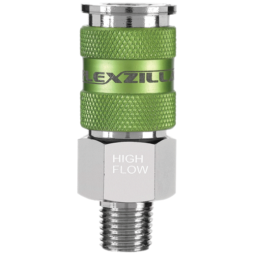 Picture of Flexzilla® Pro High Flow Coupler, 1/4" MNPT, 1/4" Body, Bulk