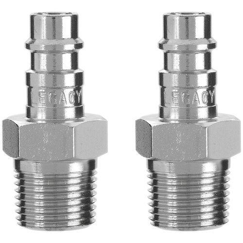 Picture of Flexzilla® Pro High Flow Plug, 3/8" MNPT, 1/4" Body, 2-Pack