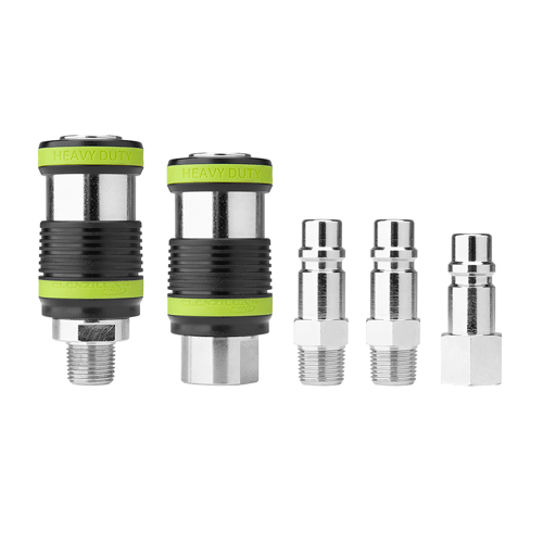 Picture of Flexzilla® Pro Heavy Duty Safety Coupler and Plug Kit, 3/8" NPT, 5-Piece