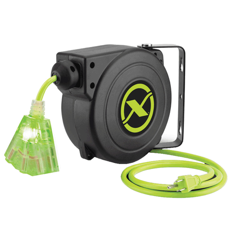 Picture of Flexzilla® Retractable Extension Cord Reel, 25', 16/3 AWG SJTOW