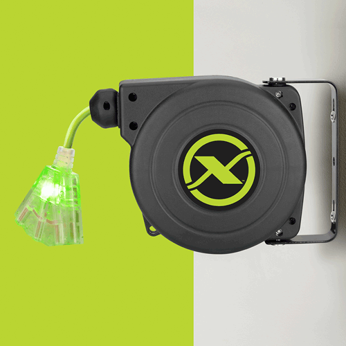 Picture of Flexzilla® Retractable Extension Cord Reel, 25', 16/3 AWG SJTOW
