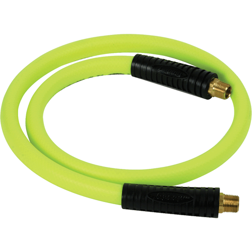 Picture of Flexzilla® Whip Hose with Swivel, 1/2" x 4' (3/8" MNPT Swivel x 3/8" MNPT Fittings)