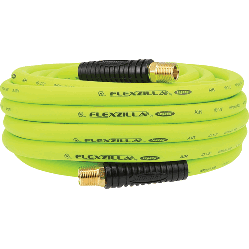 Picture of Flexzilla® Air Hose, 1/2" x 50', 1/2" MNPT Fittings, ZillaGreen®