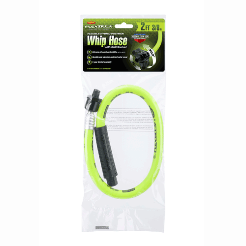 Picture of Flexzilla® Whip Hose with Ball Swivel, 3/8" x 2', ZillaGreen®