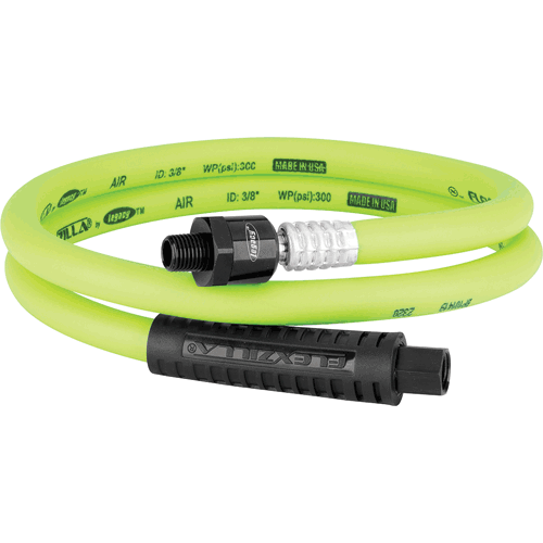 Picture of Flexzilla® Whip Hose with Ball Swivel, 3/8" x 4', ZillaGreen®