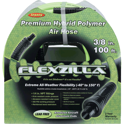 Picture of Flexzilla® Air Hose, 3/8" x 100', 1/4" MNPT Fittings