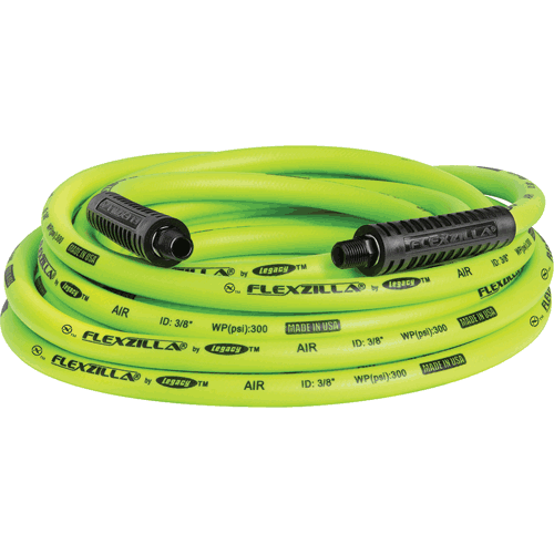 Picture of Flexzilla® Air Hose, 3/8" x 25', 1/4" MNPT Fittings, ZillaGreen®