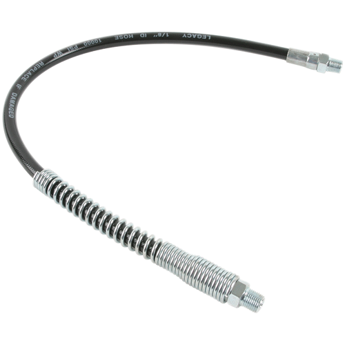 Picture of Lock-n-Load™ Grease Hose, Thermoplastic, 3/16" x 18", 1/8" MNPT Ends, High Pressure, Spring Guard