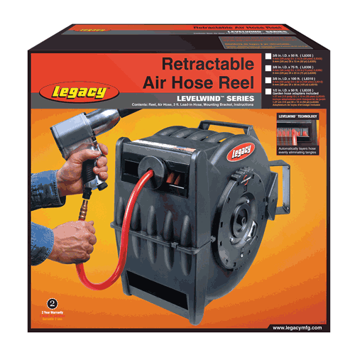 Picture of Levelwind™ Retractable Air Hose Reel, 3/8" x 100'