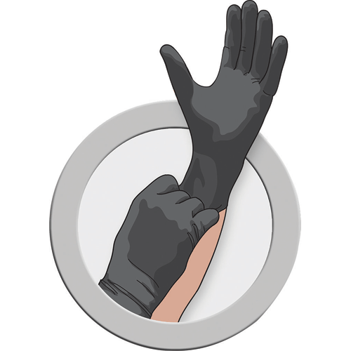 Picture of InTouch™ Powder Free Black Nitrile Gloves - Large