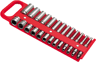 Picture of 1/4" Magnetic Socket Holder - Red
