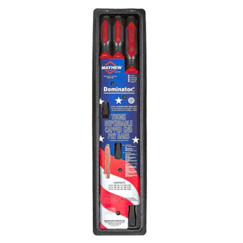 Picture of Dominator® Curved Pry Bar Set, 3 Pc.