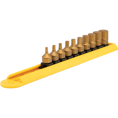 Picture of 10 Pc. SAE Hex Titanium Coated Dual Drive Set