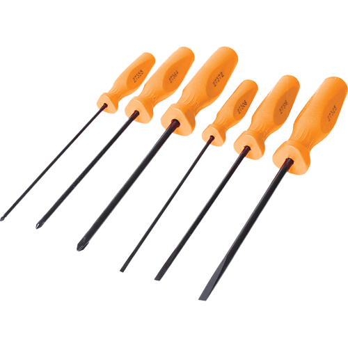 Picture of HI-VIS ORANGE 6 PC. LONG SLOTTED & PHILLIPS® SCREWDRIVER SET