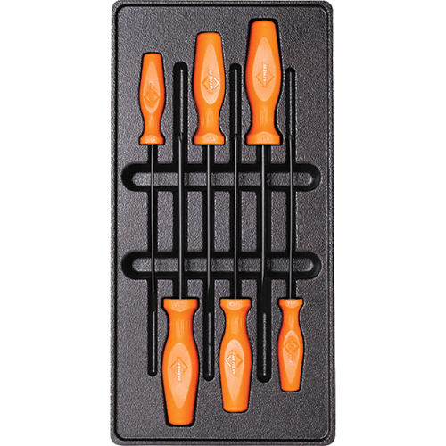 Picture of HI-VIS ORANGE 6 PC. LONG SLOTTED & PHILLIPS® SCREWDRIVER SET
