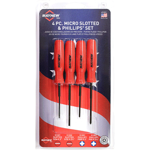 Picture of 4 PC. Micro Slotted & Phillips® Set