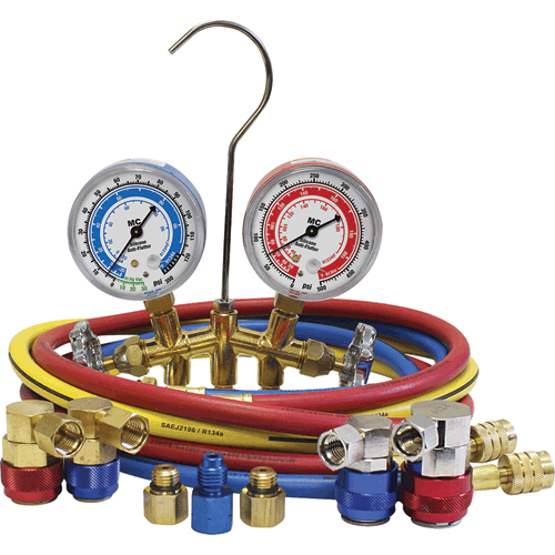 Picture of R1234yf/R134a Brass Manifold Gauge Set