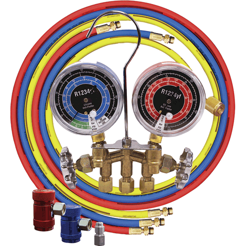 Picture of R1234yf 2-Way Brass Manifold for Automotive A/C