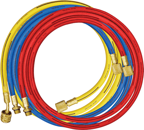 Picture of 3 Pc. R134A Charging Hoses -- 72"