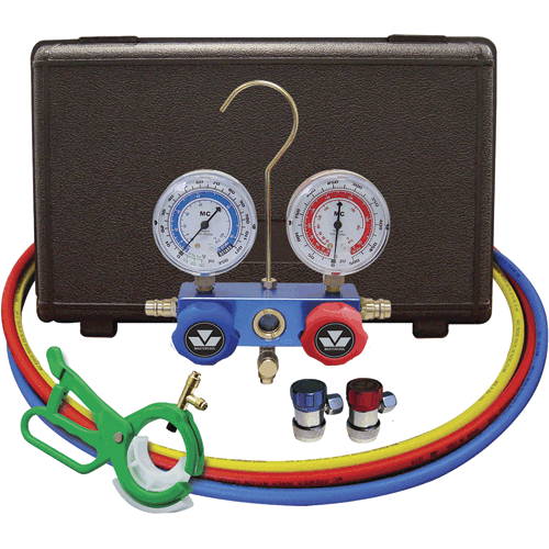 Picture of R134A Aluminum Manifold Sets with Manual Couplers