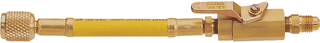 Picture of Yellow 1/4" x 1/4" Straight Manual Shut-Off Valve Set