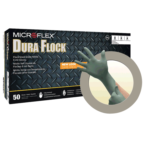 Picture of Dura Flock™ Flock-lined Nitrile Gloves, X-Large