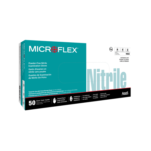 Picture of N89 Nitrile Exam Glove with Extended Cuff, Large (8.5-9)
