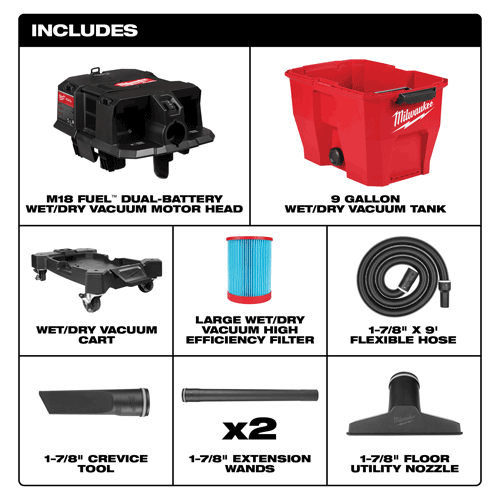 Picture of M18 FUEL™ 9 Gallon Dual-Battery Wet/Dry Vacuum