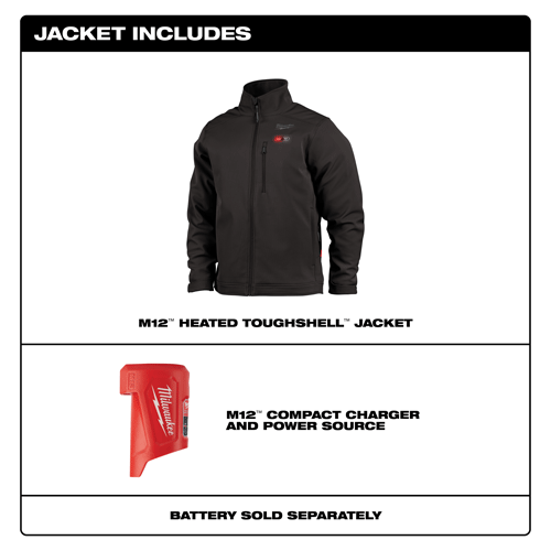 Picture of M12™ Heated TOUGHSHELL™ Jacket, Black, Large