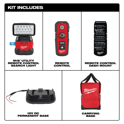 Picture of M18™ Utility Remote Control Search Light with Portable Base