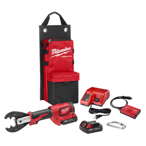 Picture of M18 FORCE LOGIC™ 6T Utility Crimper Kit with D3 Grooves & Fixed O Die