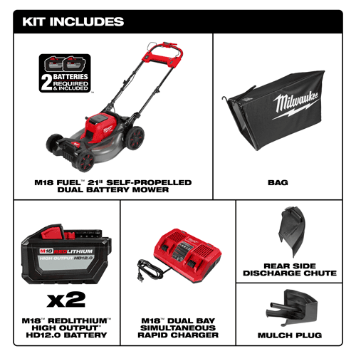 Picture of M18 FUEL™ 21" Self-Propelled Dual Battery Mower Kit