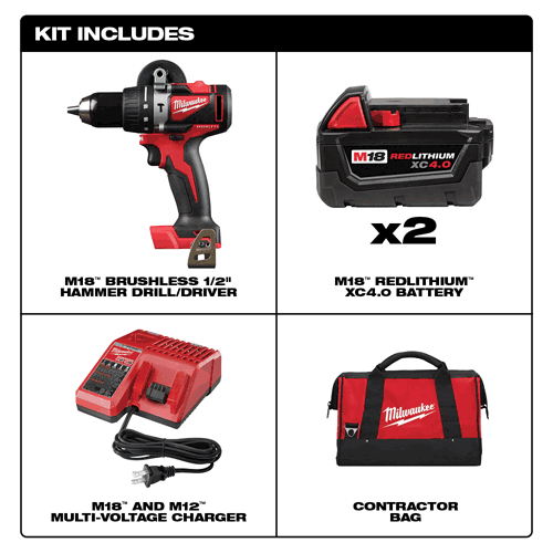 Picture of M18 1/2" Brushless Hammer Drill Kit