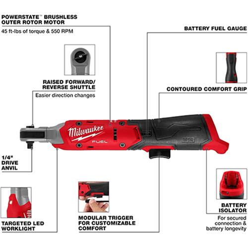 Picture of M12 FUEL™ 1/4" Ratchet - Bare Tool