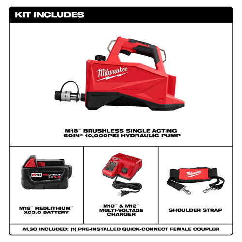 Picture of M18™ Brushless Single Acting 60in3 10,000psi Hydraulic Pump