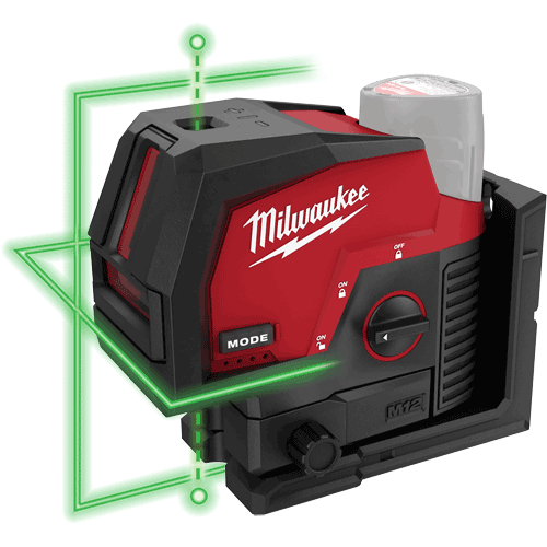Picture of M12™ Green Cross Line & Plumb Points Laser, Bare Tool