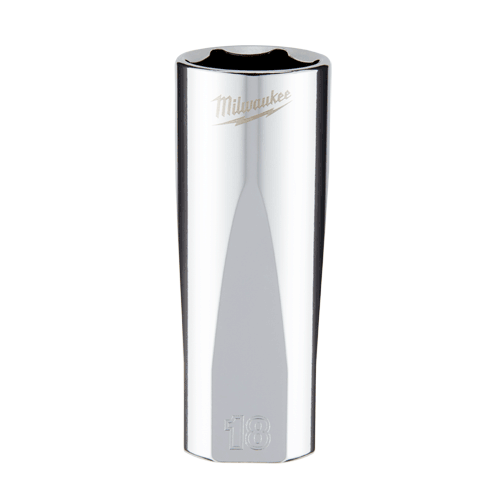 Picture of 3/8" Dr. Metric 6-Point Deep Socket with FOUR FLAT™ Sides, 18mm