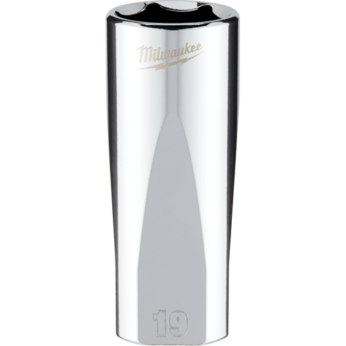 Picture of 3/8" Dr. Metric 6-Point Deep Socket with FOUR FLAT™ Sides, 19mm