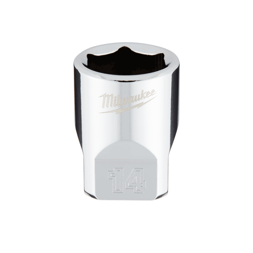 Picture of 1/4" Dr. Metric 6-Point Standard Socket with FOUR FLAT™ Sides, 14mm