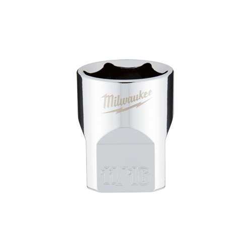 Picture of 3/8" Dr. SAE 6 Point Standard Socket with FOUR FLAT™ Sides, 11/16"