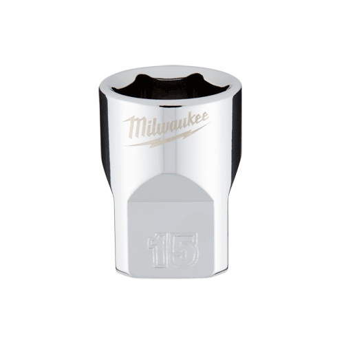 Picture of 3/8" Dr. Metric 6-Point Standard Socket with FOUR FLAT™ Sides, 15mm