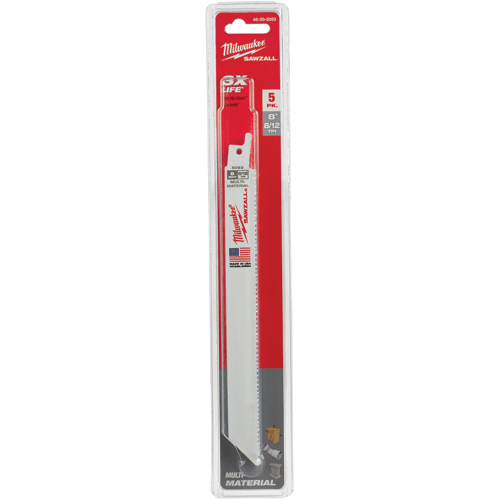 Picture of 8" 8/12 TPI SAWZALL® Standard Multi-Material Blades (5 Pk.)