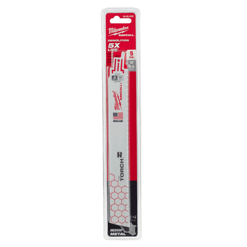 Picture of 9" 14 TPI SAWZALL® TORCH™ Metal Demolition Blades (5 Pk.)